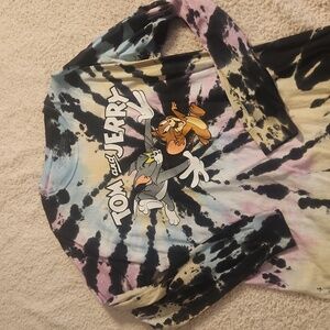 Tom & Jerry tie dye long sleeve L